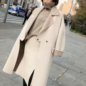 Wool coats + Alice Olivia wool vast